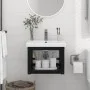 Estructura de lavabo suspendido hierro negro 40x38x31 cm de vidaXL, Tocadores de baño - Ref: Foro24-338493, Precio: 63,62 €, ...