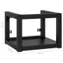 Estructura de lavabo suspendido hierro negro 40x38x31 cm de vidaXL, Tocadores de baño - Ref: Foro24-338493, Precio: 63,62 €, ...
