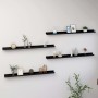 Estantes de pared 4 unidades negro 100x9x3 cm de vidaXL, Estantes y estanterías - Ref: Foro24-326670, Precio: 47,88 €, Descue...