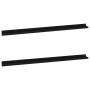 Estantes de pared 2 unidades negro 115x9x3 cm de vidaXL, Estantes y estanterías - Ref: Foro24-326666, Precio: 32,54 €, Descue...