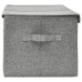 Caja de almacenaje tela gris 50x30x25 cm de vidaXL, Cestas para almacenaje - Ref: Foro24-332914, Precio: 30,69 €, Descuento: %