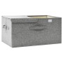Caja de almacenaje tela gris 50x30x25 cm de vidaXL, Cestas para almacenaje - Ref: Foro24-332914, Precio: 30,69 €, Descuento: %