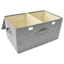 Caja de almacenaje tela gris 50x30x25 cm de vidaXL, Cestas para almacenaje - Ref: Foro24-332914, Precio: 30,69 €, Descuento: %