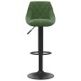 Taburetes de cocina 2 unidades terciopelo verde oscuro de vidaXL, Taburetes de cocina - Ref: Foro24-335352, Precio: 142,02 €,...