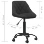 Silla de comedor de terciopelo negro de vidaXL, Sillas de comedor - Ref: Foro24-335357, Precio: 91,51 €, Descuento: %