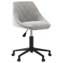 Silla de oficina giratoria de terciopelo gris claro de vidaXL, Sillas de oficina - Ref: Foro24-335484, Precio: 95,99 €, Descu...