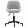 Silla de oficina giratoria de terciopelo gris claro de vidaXL, Sillas de oficina - Ref: Foro24-335484, Precio: 95,99 €, Descu...