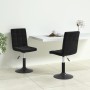 Sillas de comedor giratorias 2 uds terciopelo negro de vidaXL, Sillas de comedor - Ref: Foro24-335738, Precio: 143,11 €, Desc...