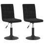 Sillas de comedor giratorias 2 uds terciopelo negro de vidaXL, Sillas de comedor - Ref: Foro24-335738, Precio: 143,11 €, Desc...