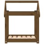 Cama para perros madera maciza pino marrón miel 61x50x70 cm de vidaXL, Camas para perros - Ref: Foro24-822200, Precio: 40,70 ...