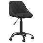 Silla de oficina de terciopelo negro de vidaXL, Sillas de oficina - Ref: Foro24-3088843, Precio: 89,84 €, Descuento: %