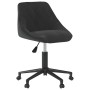 Silla de comedor giratoria de terciopelo negro de vidaXL, Sillas de comedor - Ref: Foro24-3089029, Precio: 97,04 €, Descuento: %
