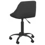 Silla de oficina de terciopelo negro de vidaXL, Sillas de oficina - Ref: Foro24-3088843, Precio: 89,84 €, Descuento: %