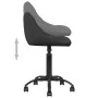 Silla de oficina de terciopelo negro de vidaXL, Sillas de oficina - Ref: Foro24-3088843, Precio: 89,84 €, Descuento: %