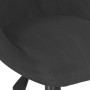 Silla de comedor giratoria de terciopelo negro de vidaXL, Sillas de comedor - Ref: Foro24-3089029, Precio: 97,04 €, Descuento: %