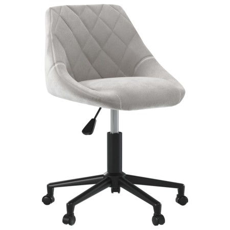 Silla de comedor giratoria de terciopelo gris claro de vidaXL, Sillas de comedor - Ref: Foro24-3089032, Precio: 95,99 €, Desc...
