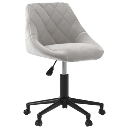 Silla de comedor giratoria de terciopelo gris claro de vidaXL, Sillas de comedor - Ref: Foro24-3089032, Precio: 94,25 €, Desc...