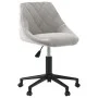 Silla de comedor giratoria de terciopelo gris claro de vidaXL, Sillas de comedor - Ref: Foro24-3089032, Precio: 94,25 €, Desc...