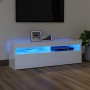 Mueble de TV con luces LED blanco brillante 120x35x40 cm de vidaXL, Muebles TV - Ref: Foro24-804379, Precio: 101,82 €, Descue...