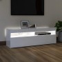 Mueble de TV con luces LED blanco brillante 120x35x40 cm de vidaXL, Muebles TV - Ref: Foro24-804379, Precio: 101,82 €, Descue...