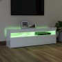 Mueble de TV con luces LED blanco brillante 120x35x40 cm de vidaXL, Muebles TV - Ref: Foro24-804379, Precio: 101,82 €, Descue...