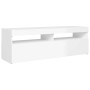 Mueble de TV con luces LED blanco brillante 120x35x40 cm de vidaXL, Muebles TV - Ref: Foro24-804379, Precio: 101,82 €, Descue...