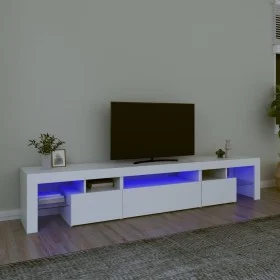 Mueble de TV con luces LED blanco 215x36,5x40 cm de vidaXL, Muebles TV - Ref: Foro24-3152794, Precio: 171,01 €, Descuento: %