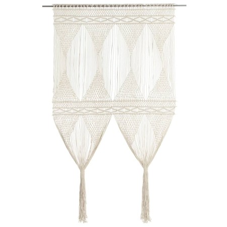 Cortina de macramé algodón 140x240 cm de vidaXL, Cortinas y visillos - Ref: Foro24-323978, Precio: 47,09 €, Descuento: %