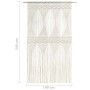 Cortina de macramé algodón 140x240 cm de vidaXL, Cortinas y visillos - Ref: Foro24-323978, Precio: 47,09 €, Descuento: %