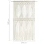 Macrame cotton curtain 140x240 cm by vidaXL, Curtains and curtains - Ref: Foro24-323978, Price: 48,87 €, Discount: %