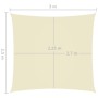 Toldo de vela rectangular tela Oxford color crema 2,5x3 m de vidaXL, Sombrillas - Ref: Foro24-135205, Precio: 26,38 €, Descue...