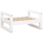 Cama para perros madera maciza de pino blanco 55,5x45,5x28 cm de vidaXL, Camas para perros - Ref: Foro24-821468, Precio: 45,0...