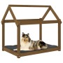 Cama para perros madera maciza pino marrón miel 101x70x90 cm de vidaXL, Camas para perros - Ref: Foro24-822215, Precio: 65,98...