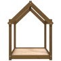 Cama para perros madera maciza pino marrón miel 101x70x90 cm de vidaXL, Camas para perros - Ref: Foro24-822215, Precio: 65,98...