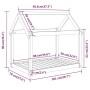 Cama para perros madera maciza pino marrón miel 101x70x90 cm de vidaXL, Camas para perros - Ref: Foro24-822215, Precio: 65,98...