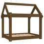 Cama para perros madera maciza pino marrón miel 71x55x70 cm de vidaXL, Camas para perros - Ref: Foro24-822205, Precio: 46,71 ...