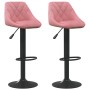 Taburetes de cocina 2 unidades terciopelo rosa de vidaXL, Taburetes de cocina - Ref: Foro24-335354, Precio: 142,20 €, Descuen...