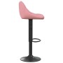 Taburetes de cocina 2 unidades terciopelo rosa de vidaXL, Taburetes de cocina - Ref: Foro24-335354, Precio: 142,20 €, Descuen...