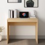 Escritorio de madera contrachapada color roble 90x40x72 cm de vidaXL, Escritorios - Ref: Foro24-800381, Precio: 41,90 €, Desc...