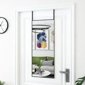Espejo de puerta cristal y aluminio negro 40x100 cm de vidaXL, Espejos - Ref: Foro24-327408, Precio: 49,45 €, Descuento: %