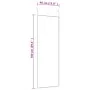 Espejo de puerta cristal y aluminio negro 40x100 cm de vidaXL, Espejos - Ref: Foro24-327408, Precio: 49,45 €, Descuento: %