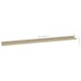 Estantes de pared 4 unidades roble Sonoma 115x9x3 cm de vidaXL, Estantes y estanterías - Ref: Foro24-326688, Precio: 50,61 €,...