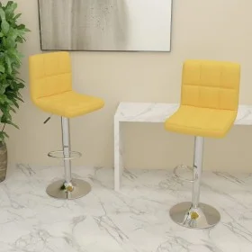 Kitchen stools 2 units mustard yellow fabric by vidaXL, Kitchen stools - Ref: Foro24-334246, Price: 133,72 €, Discount: %