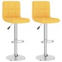 Taburetes de cocina 2 unidades tela amarillo mostaza de vidaXL, Taburetes de cocina - Ref: Foro24-334246, Precio: 136,84 €, D...