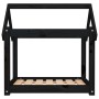 Cama para perros madera maciza de pino negro 71x55x70 cm de vidaXL, Camas para perros - Ref: Foro24-822206, Precio: 49,25 €, ...