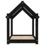 Cama para perros madera maciza de pino negro 71x55x70 cm de vidaXL, Camas para perros - Ref: Foro24-822206, Precio: 49,25 €, ...
