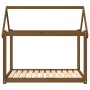 Cama para perros madera maciza pino marrón miel 111x80x100 cm de vidaXL, Camas para perros - Ref: Foro24-822220, Precio: 75,5...