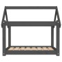 Cama para perros madera maciza de pino gris 81x60x70 cm de vidaXL, Camas para perros - Ref: Foro24-822209, Precio: 54,20 €, D...