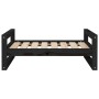 Cama para perros madera maciza de pino negro 75,5x55,5x28 cm de vidaXL, Camas para perros - Ref: Foro24-821481, Precio: 47,37...