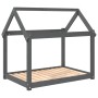 Cama para perros madera maciza de pino gris 101x70x90 cm de vidaXL, Camas para perros - Ref: Foro24-822214, Precio: 65,98 €, ...